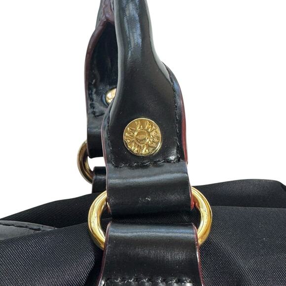 MZ Wallace Paige Nylon Black with Leather Trim Shoulder Bag Purse Handbag - Picture 3 of 11